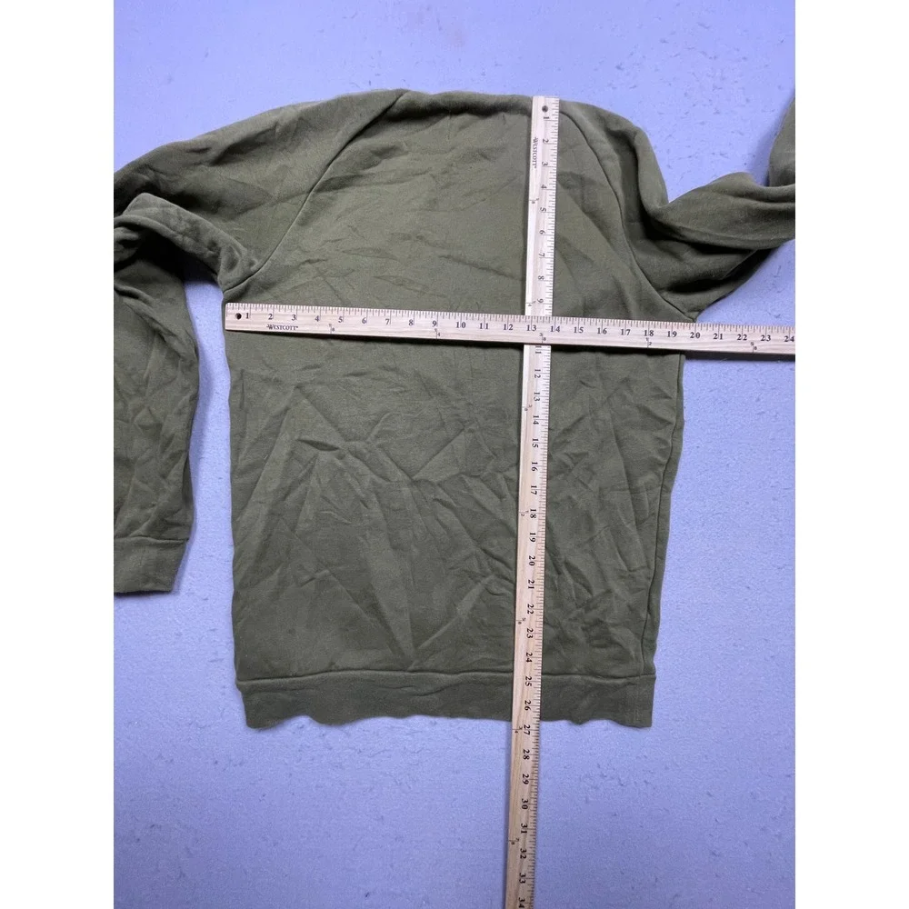 Jordan Crewneck Sweatshirt Cotton Polyester Olive Green Small Mens